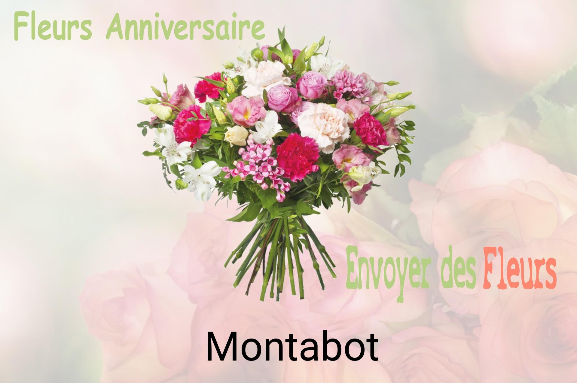 Bouquet de fleurs d’anniversaire livré à Montabot