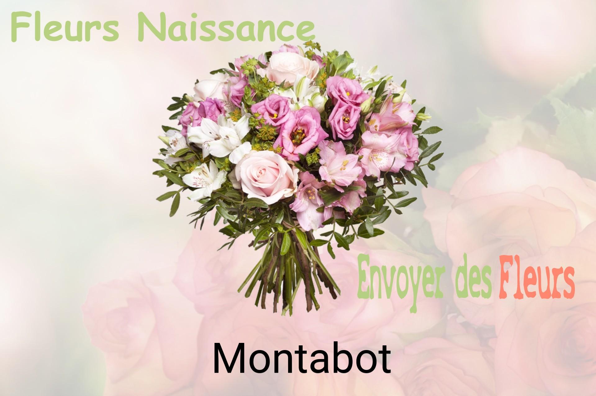 Bouquet de fleurs de naissance livré à Montabot
